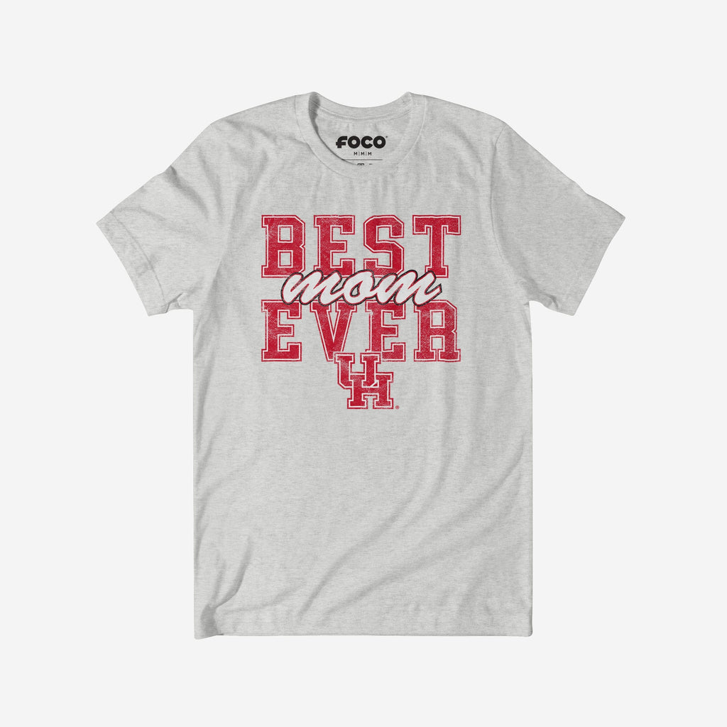 Houston Cougars Best Mom Ever Stacked T-Shirt FOCO S - FOCO.com