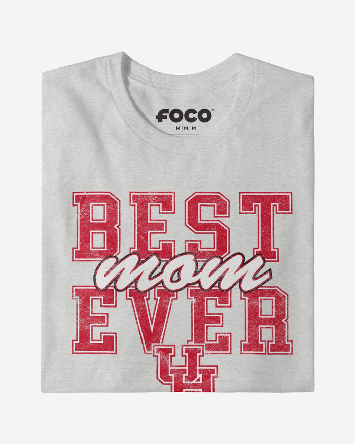 Houston Cougars Best Mom Ever Stacked T-Shirt FOCO - FOCO.com