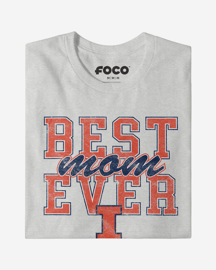 Illinois Fighting Illini Best Mom Ever Stacked T-Shirt FOCO - FOCO.com