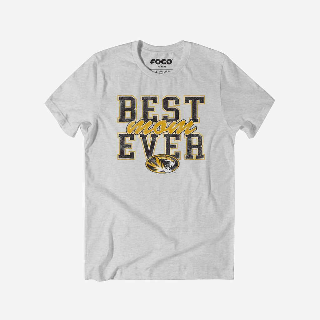 Missouri Tigers Best Mom Ever Stacked T-Shirt FOCO S - FOCO.com