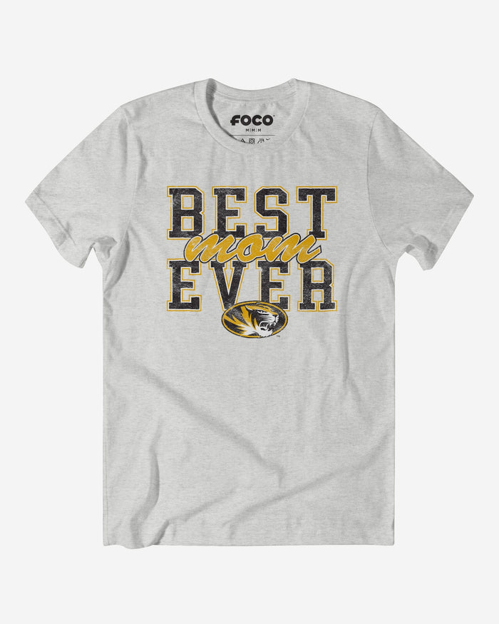 Missouri Tigers Best Mom Ever Stacked T-Shirt FOCO S - FOCO.com