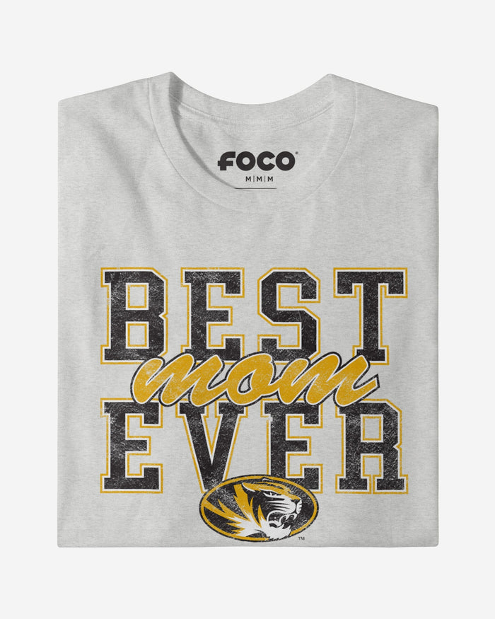 Missouri Tigers Best Mom Ever Stacked T-Shirt FOCO - FOCO.com