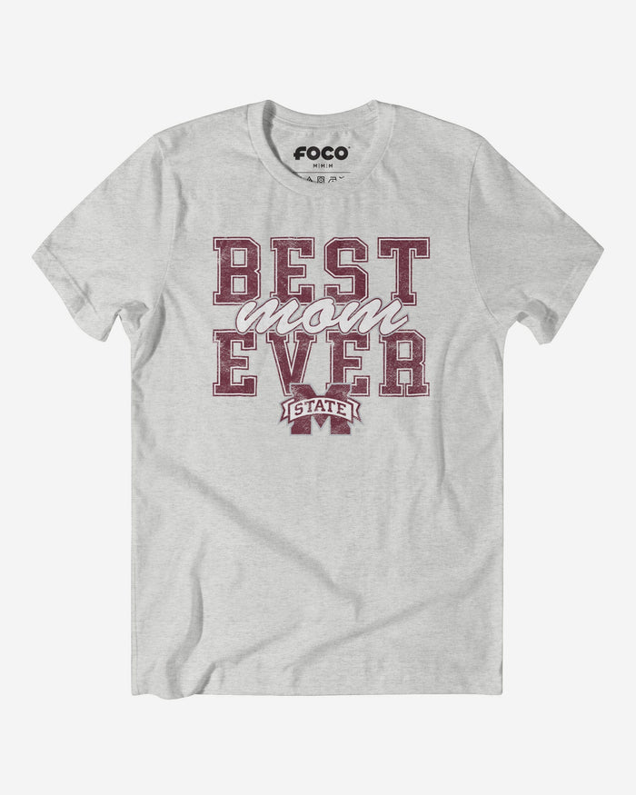 Mississippi State Bulldogs Best Mom Ever Stacked T-Shirt FOCO S - FOCO.com