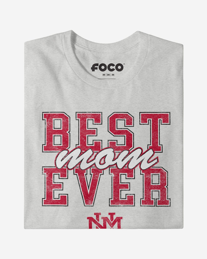 New Mexico Lobos Best Mom Ever Stacked T-Shirt FOCO - FOCO.com