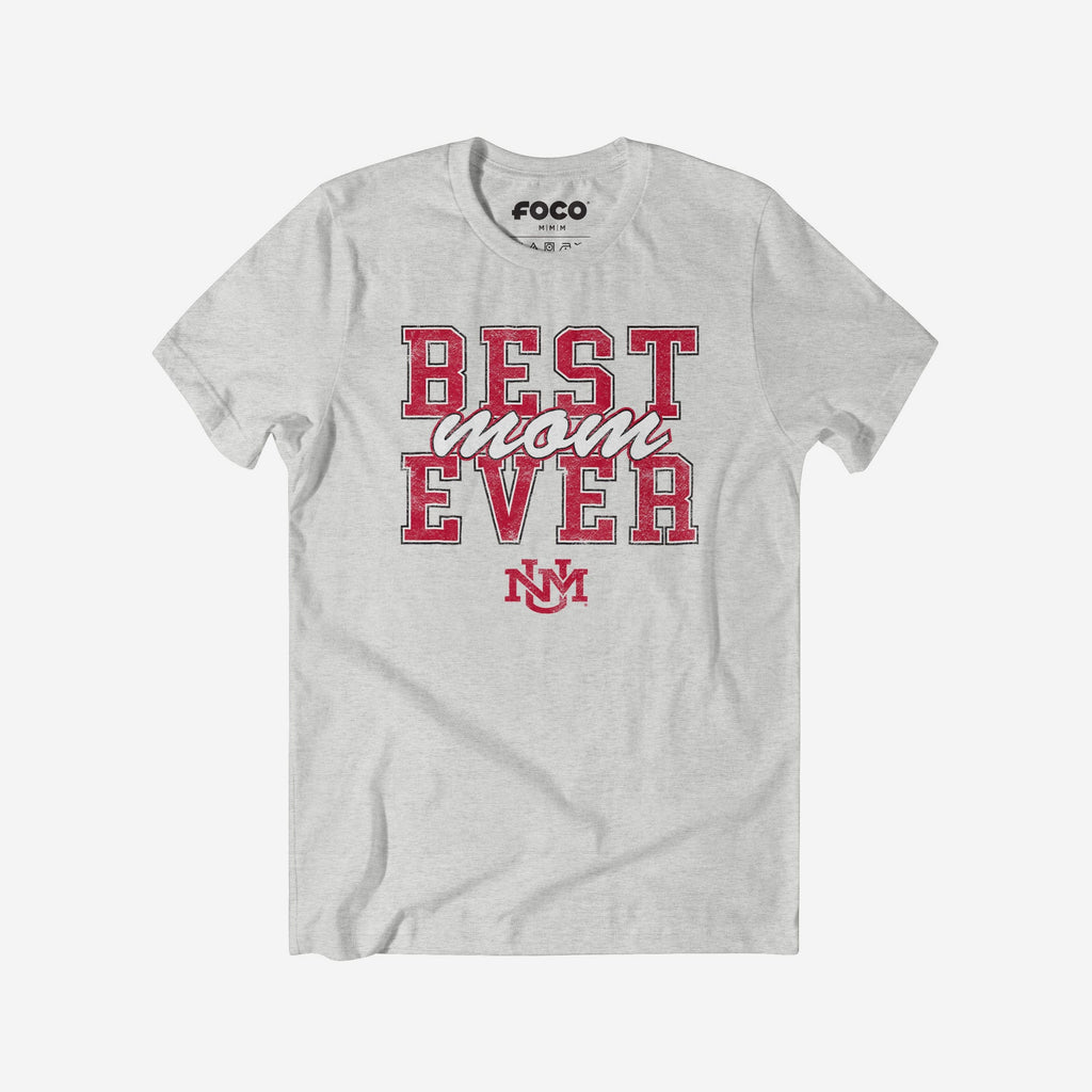 New Mexico Lobos Best Mom Ever Stacked T-Shirt FOCO S - FOCO.com
