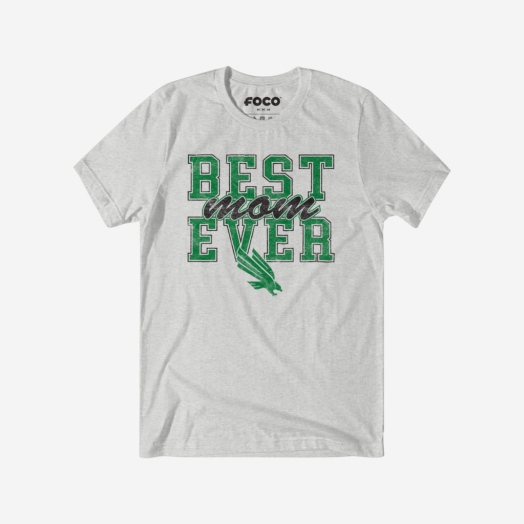 North Texas Mean Green Best Mom Ever Stacked T-Shirt FOCO S - FOCO.com