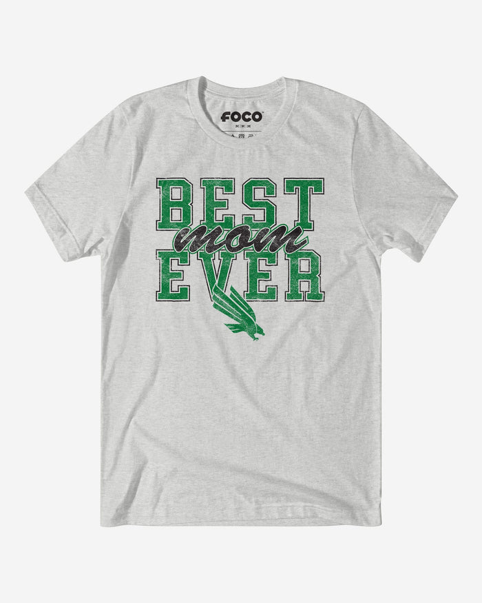 North Texas Mean Green Best Mom Ever Stacked T-Shirt FOCO S - FOCO.com