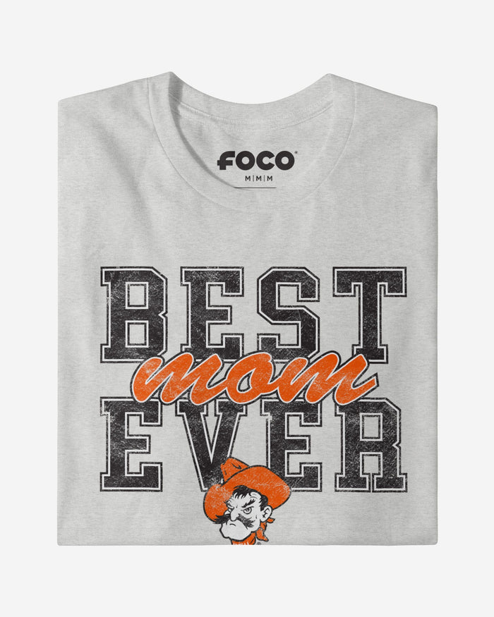 Oklahoma State Cowboys Best Mom Ever Stacked T-Shirt FOCO - FOCO.com