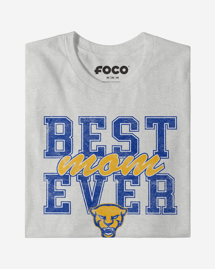 Pittsburgh Panthers Best Mom Ever Stacked T-Shirt FOCO - FOCO.com