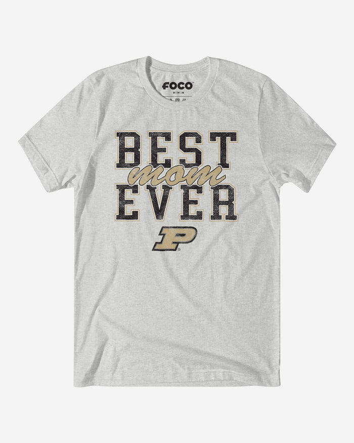Purdue Boilermakers Best Mom Ever Stacked T-Shirt FOCO S - FOCO.com