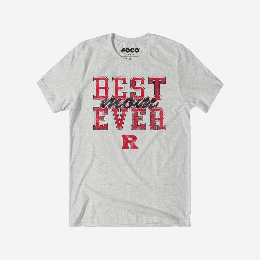 Rutgers Scarlet Knights Best Mom Ever Stacked T-Shirt FOCO S - FOCO.com