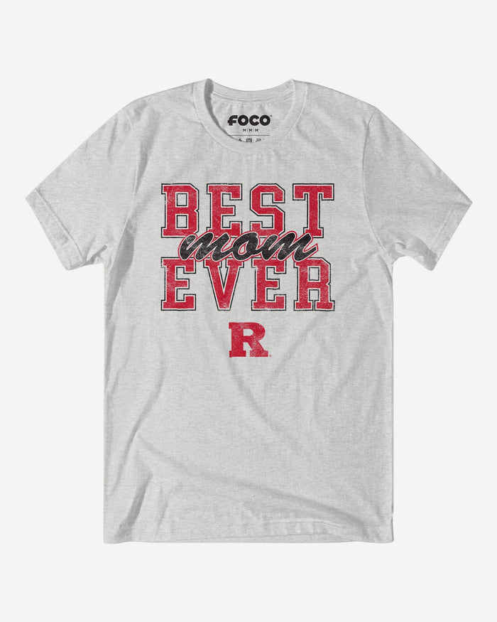 Rutgers Scarlet Knights Best Mom Ever Stacked T-Shirt FOCO S - FOCO.com