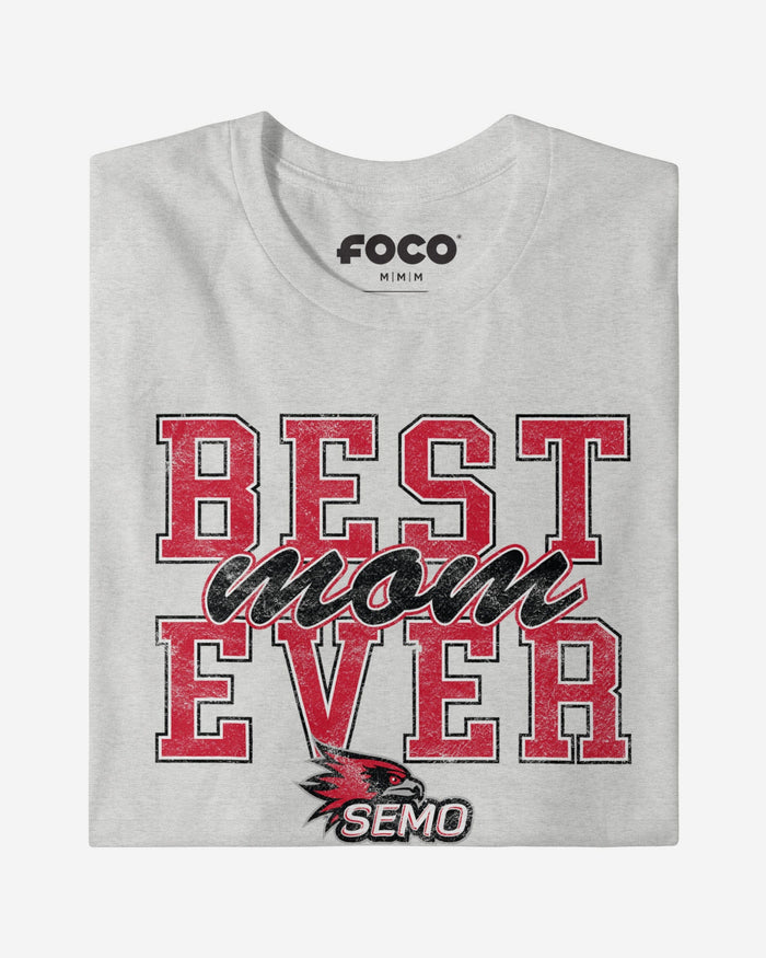 Southeast Missouri State Redhawks Best Mom Ever Stacked T-Shirt FOCO - FOCO.com