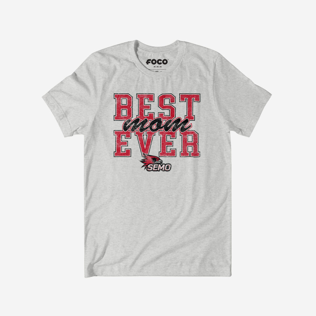 Southeast Missouri State Redhawks Best Mom Ever Stacked T-Shirt FOCO S - FOCO.com