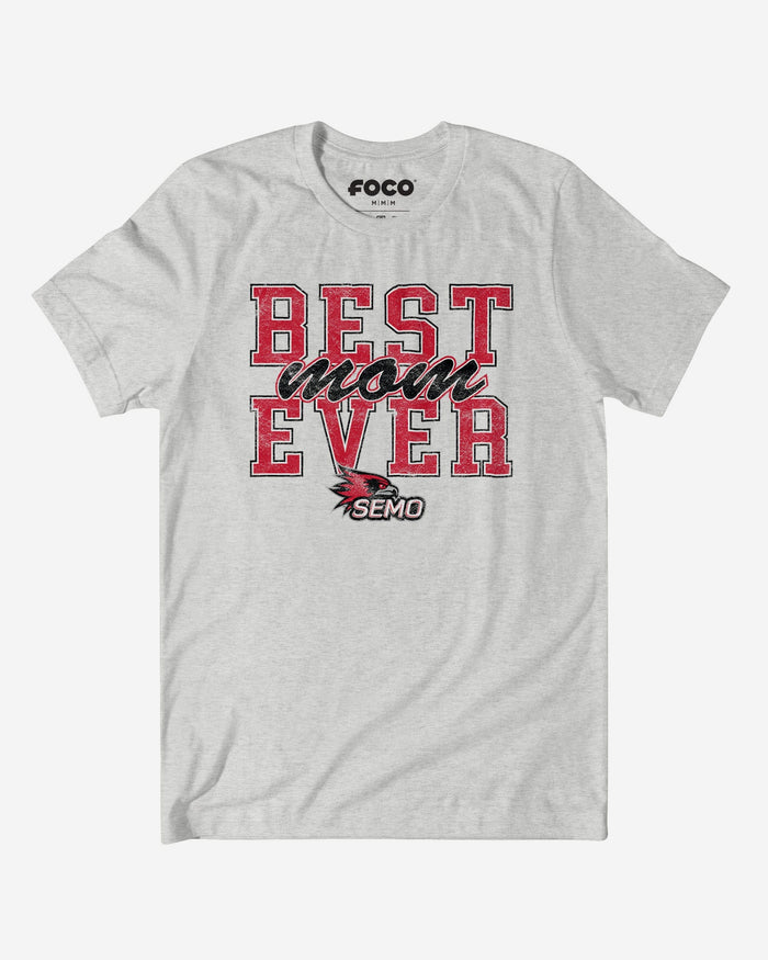 Southeast Missouri State Redhawks Best Mom Ever Stacked T-Shirt FOCO S - FOCO.com