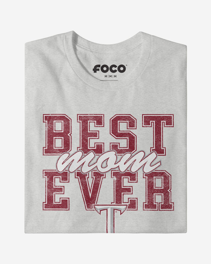 Troy Trojans Best Mom Ever Stacked T-Shirt FOCO - FOCO.com