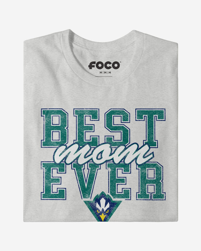 UNC Wilmington Seahawks Best Mom Ever Stacked T-Shirt FOCO - FOCO.com