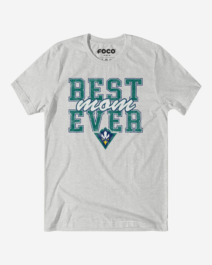 UNC Wilmington Seahawks Best Mom Ever Stacked T-Shirt FOCO S - FOCO.com