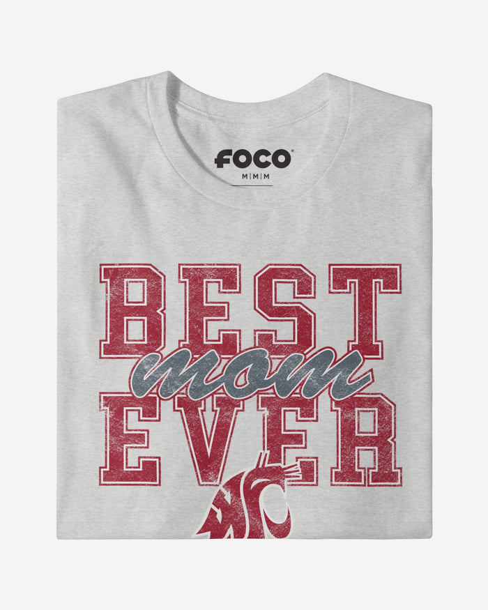 Washington State Cougars Best Mom Ever Stacked T-Shirt FOCO - FOCO.com
