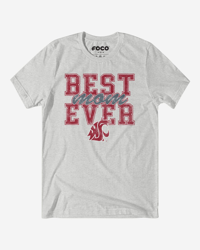 Washington State Cougars Best Mom Ever Stacked T-Shirt FOCO S - FOCO.com