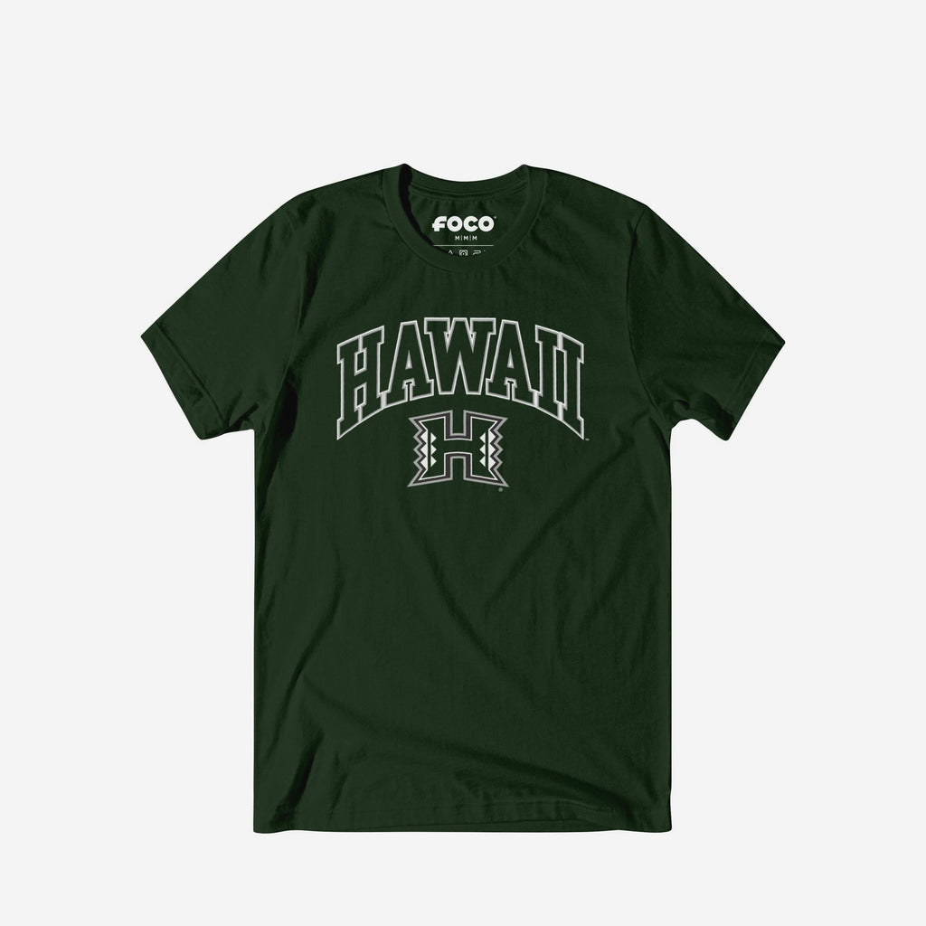 Hawaii Rainbow Warriors Classic Logo T-Shirt FOCO Forest S - FOCO.com