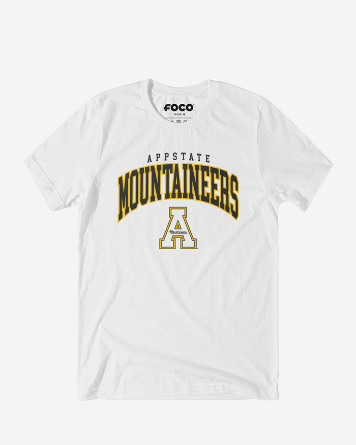 Appalachian State Mountaineers Classic Logo T-Shirt FOCO White S - FOCO.com