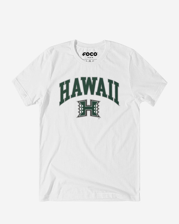 Hawaii Rainbow Warriors Classic Logo T-Shirt FOCO White S - FOCO.com