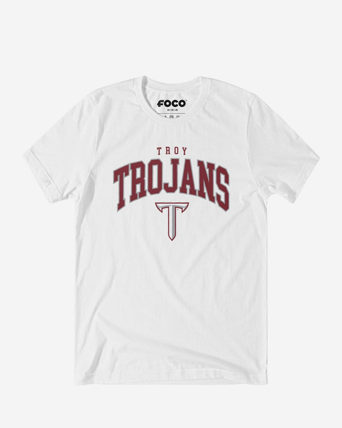 Troy Trojans Classic Logo T-Shirt FOCO White S - FOCO.com