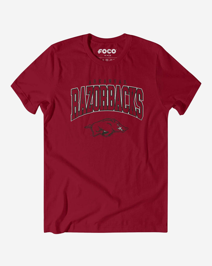 Arkansas Razorbacks Classic Logo T-Shirt FOCO Cardinal S - FOCO.com