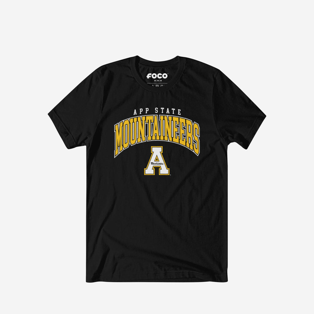 Appalachian State Mountaineers Classic Logo T-Shirt FOCO Black S - FOCO.com