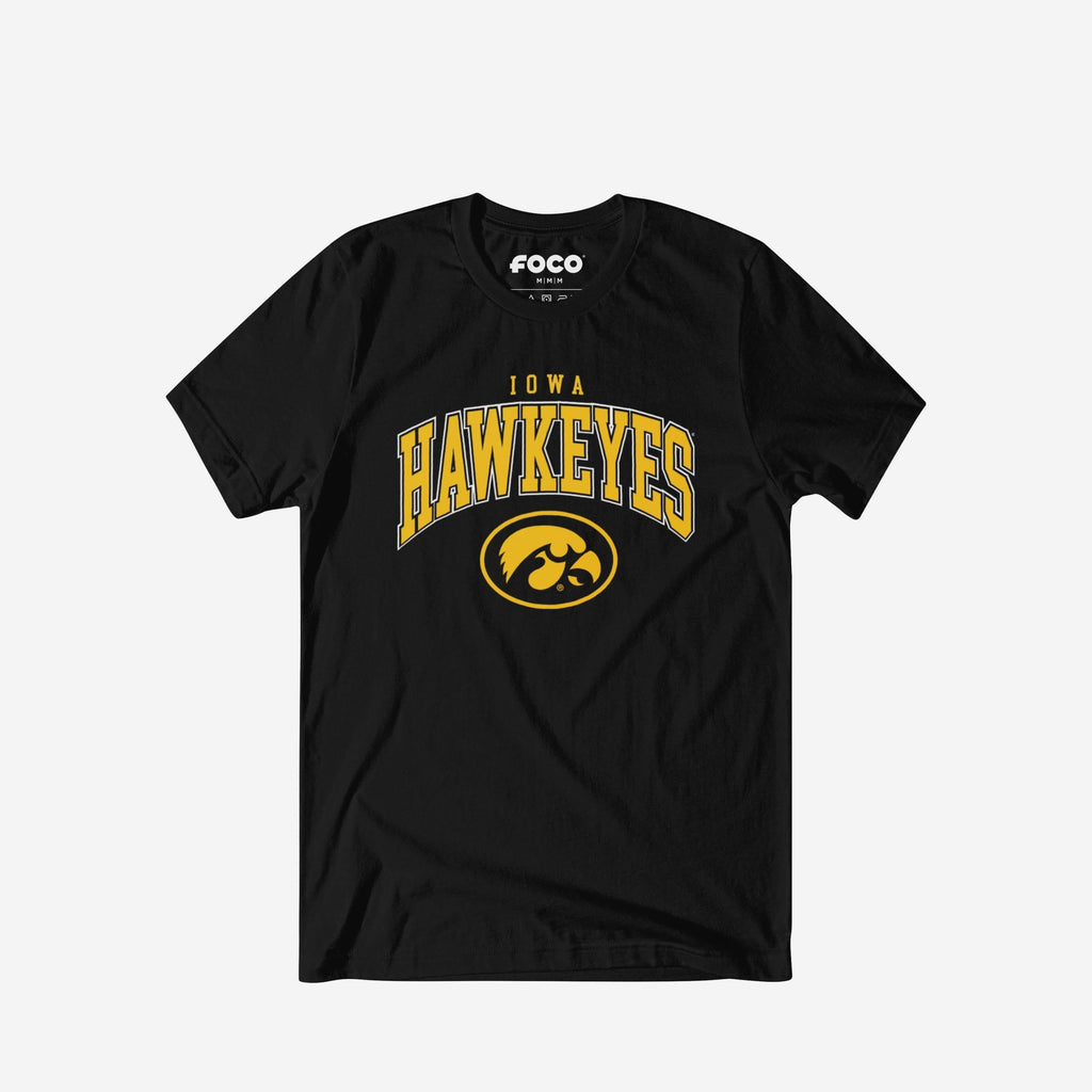 Iowa Hawkeyes Classic Logo T-Shirt FOCO Black S - FOCO.com