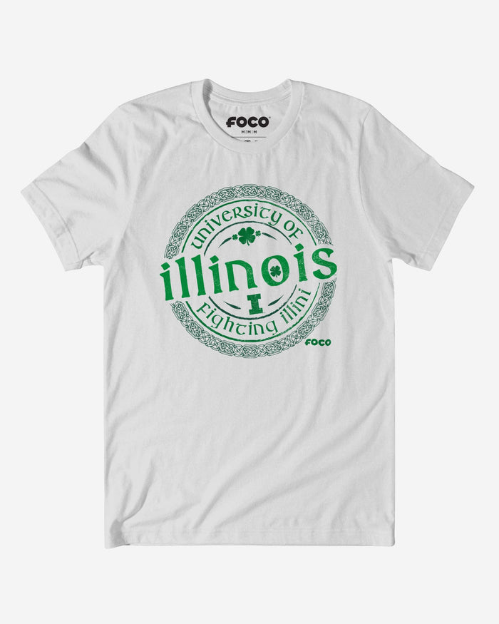 Illinois Fighting Illini Clover Crest T-Shirt FOCO S - FOCO.com