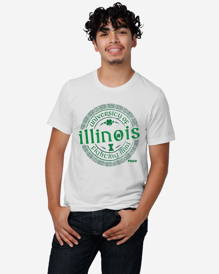 Illinois Fighting Illini Clover Crest T-Shirt FOCO - FOCO.com