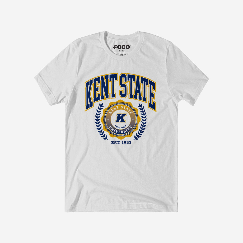 Kent State Golden Flashes Team Crest T-Shirt FOCO White S - FOCO.com