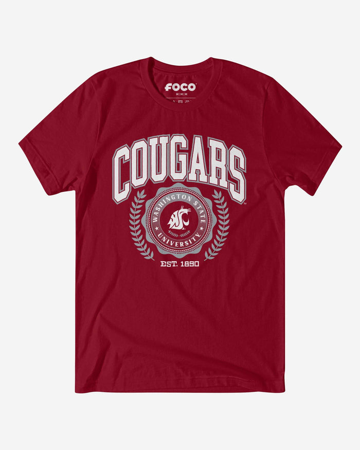 Washington State Cougars Team Crest T-Shirt FOCO Cardinal S - FOCO.com
