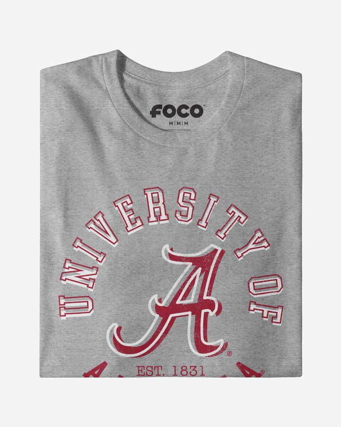 Alabama Crimson Tide Circle Vintage T-Shirt FOCO - FOCO.com