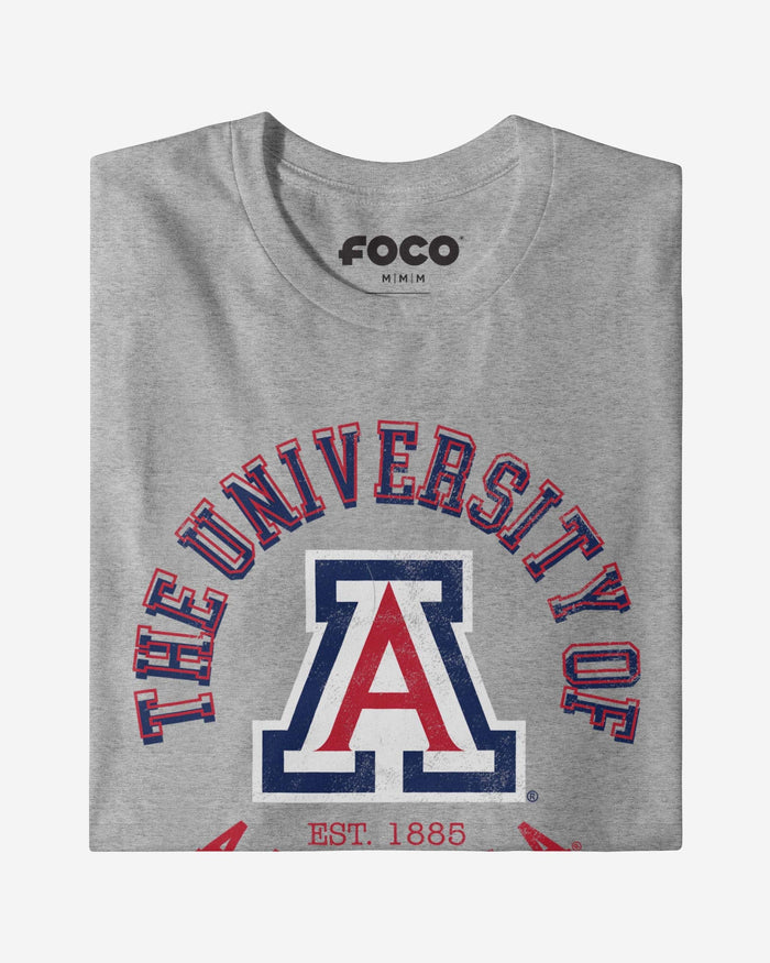 Arizona Wildcats Circle Vintage T-Shirt FOCO - FOCO.com