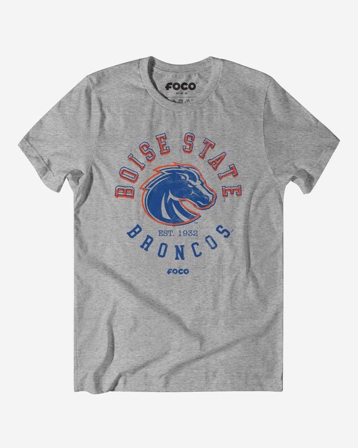 Boise State Broncos Circle Vintage T-Shirt FOCO S - FOCO.com