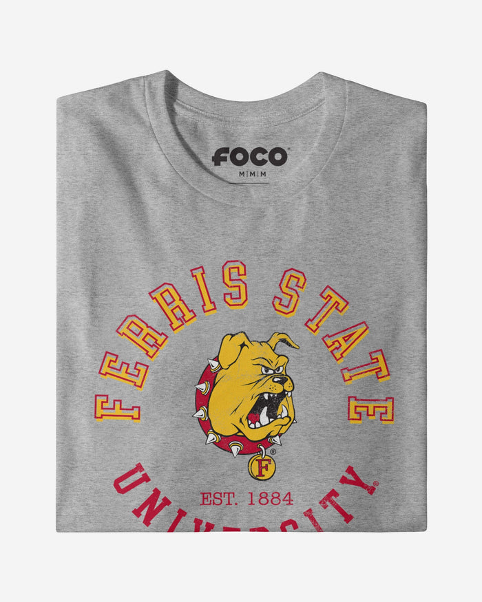 Ferris State Bulldogs Circle Vintage T-Shirt FOCO - FOCO.com