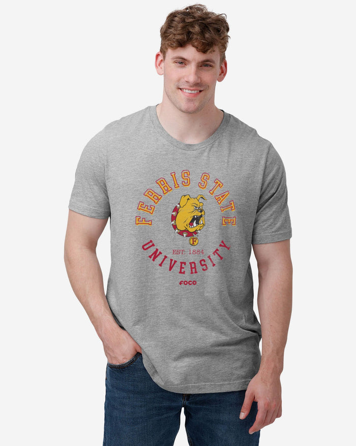 Ferris State Bulldogs Circle Vintage T-Shirt FOCO - FOCO.com