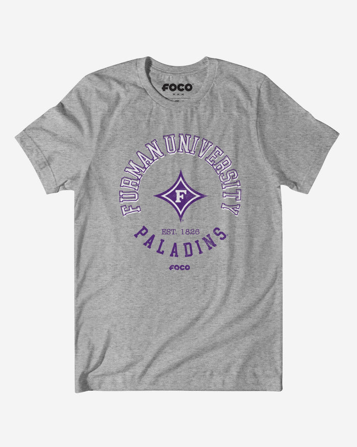 Furman Paladins Circle Vintage T-Shirt FOCO S - FOCO.com