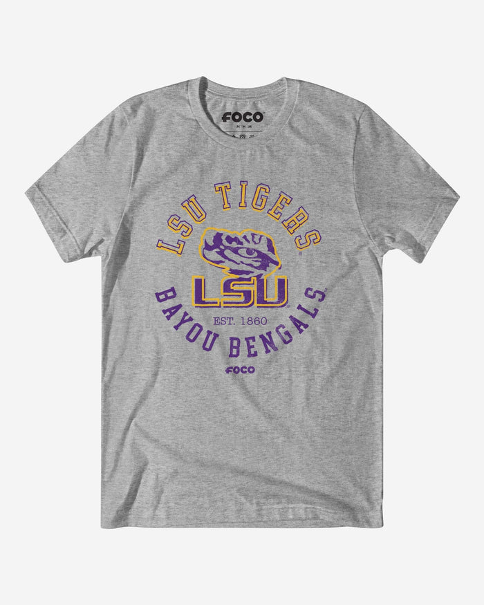 LSU Tigers Circle Vintage T-Shirt FOCO S - FOCO.com