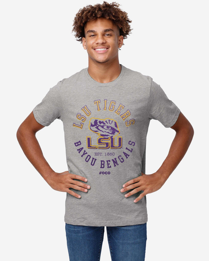 LSU Tigers Circle Vintage T-Shirt FOCO - FOCO.com