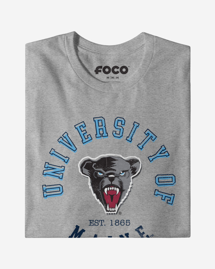 Maine Black Bears Circle Vintage T-Shirt FOCO - FOCO.com