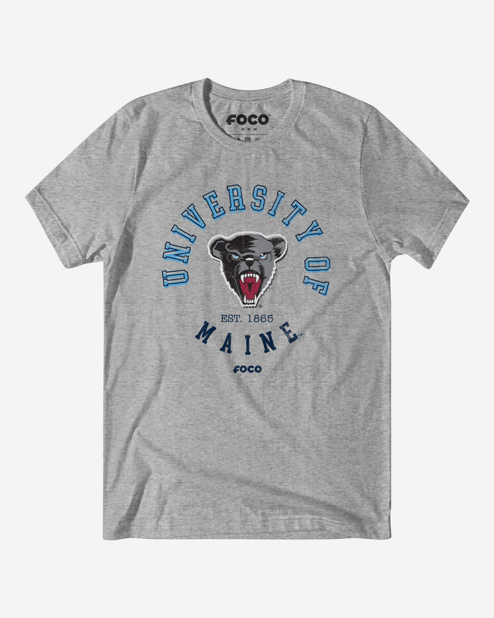 Maine Black Bears Circle Vintage T-Shirt FOCO S - FOCO.com