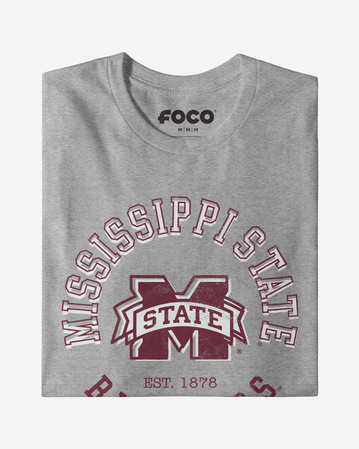 Mississippi State Bulldogs Circle Vintage T-Shirt FOCO - FOCO.com