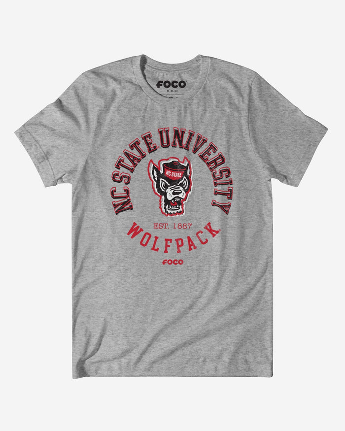 NC State Wolfpack Circle Vintage T-Shirt FOCO S - FOCO.com
