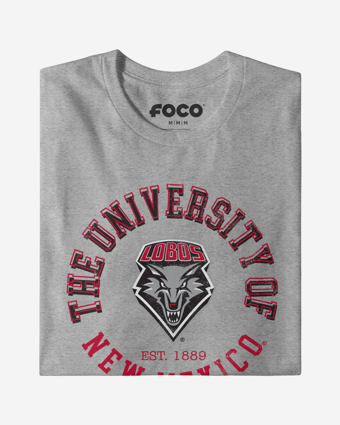 New Mexico Lobos Circle Vintage T-Shirt FOCO - FOCO.com