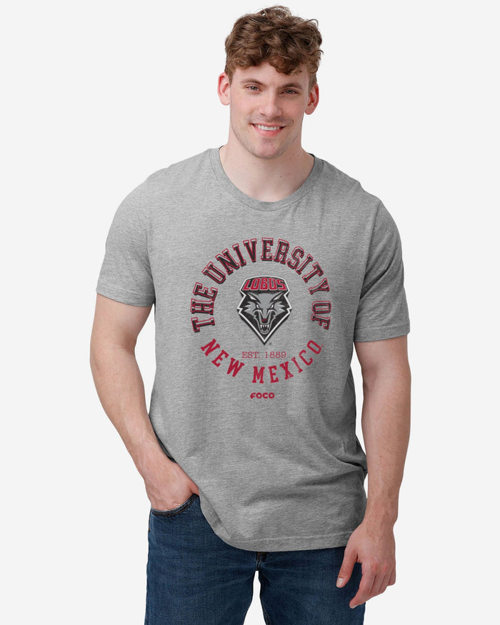 New Mexico Lobos Circle Vintage T-Shirt FOCO - FOCO.com