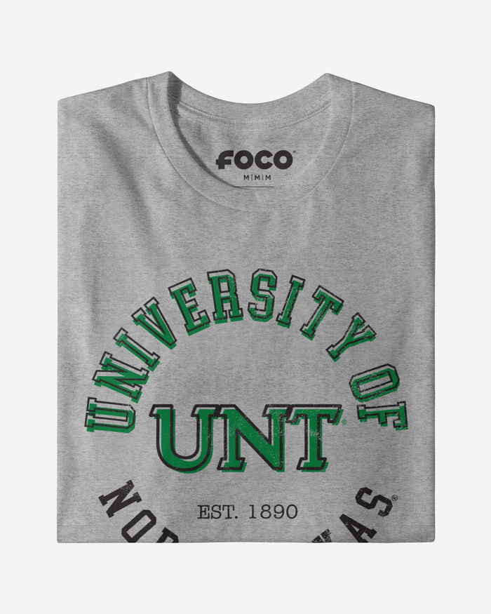 North Texas Mean Green Circle Vintage T-Shirt FOCO - FOCO.com